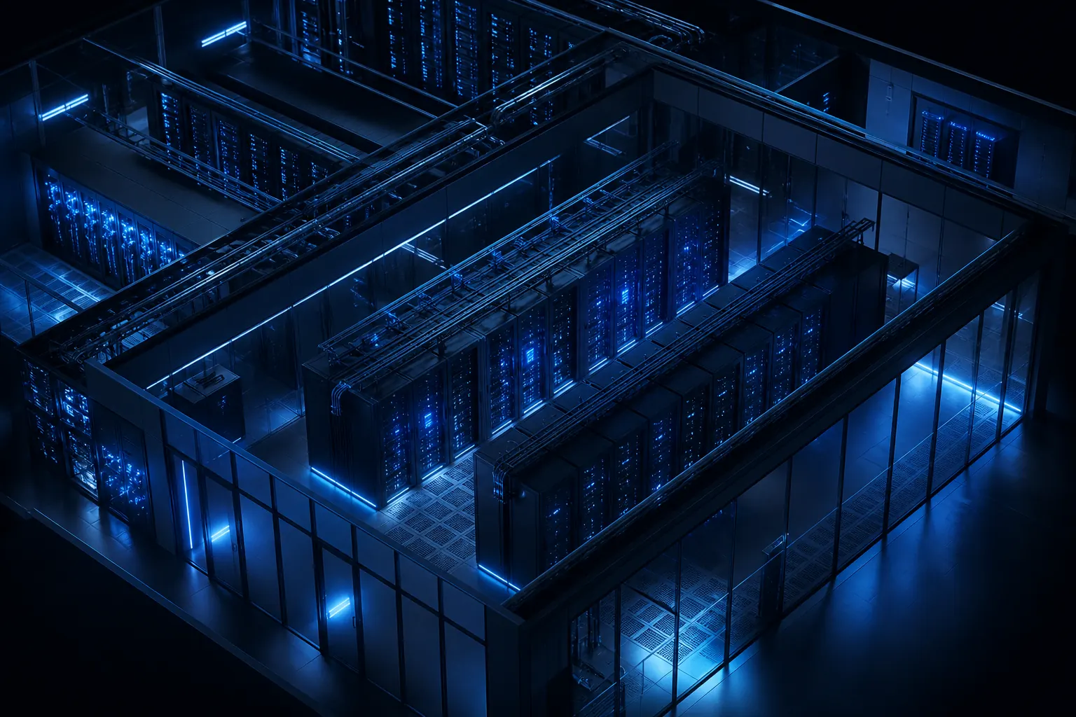 Datacenter racks in a TECHVISION infrastructure environment